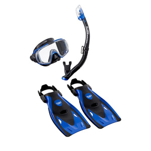 TUSA Sport Adult Visio Tri-Ex Travel Set Blue L