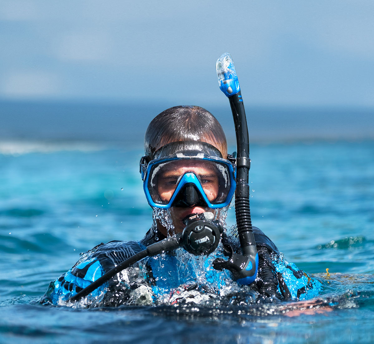 TUSA Freedom HD Scuba Diving Mask M-1001 Indigo
