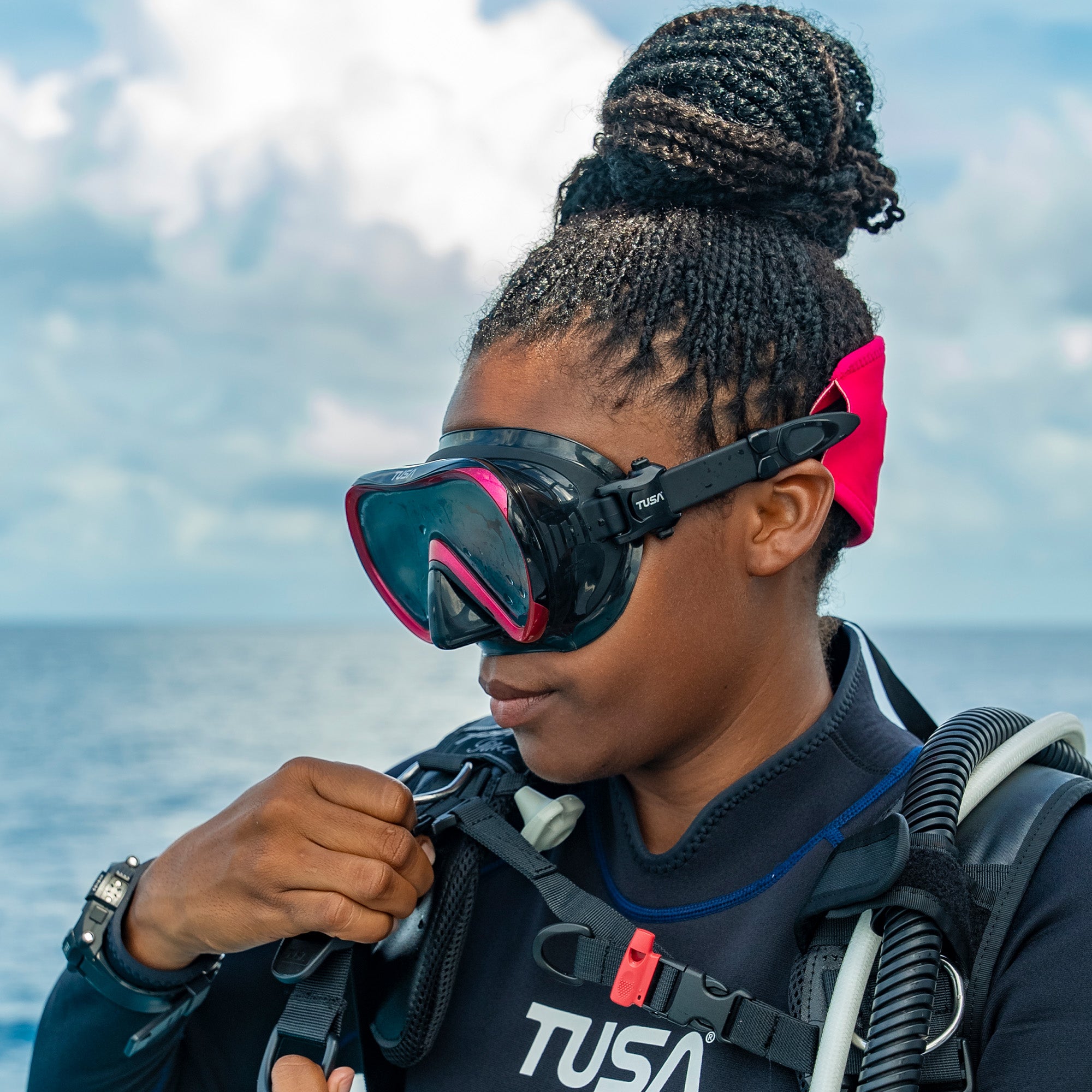 TUSA Ino Scuba Diving Mask M-1011 Black