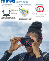 TUSA Ino Scuba Diving Mask M-1011 Black