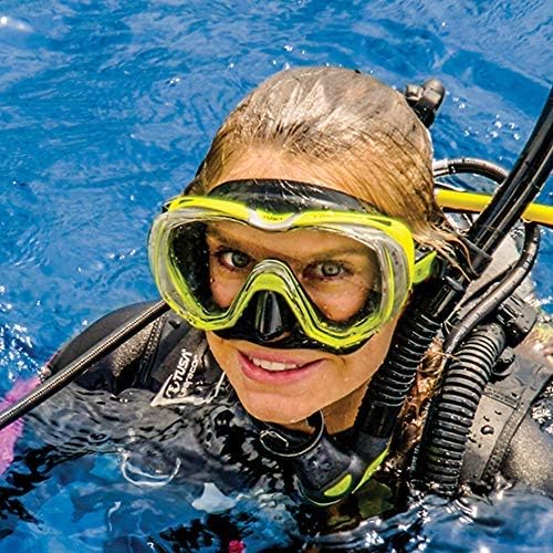 TUSA Freedom Tri-Quest Scuba Diving Mask M-3001 Black/Yellow