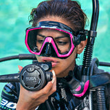 TUSA Platina Hyperdry II Scuba Diving Snorkel SP-170 Black/Blue