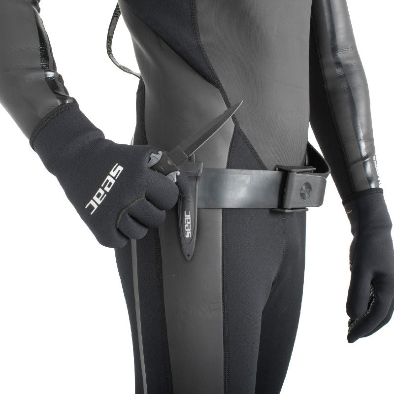 Seac Sharp Safety Knife for Spearfishing Black