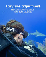 TUSA Fabric Mask Strap For Swift Buckle Black