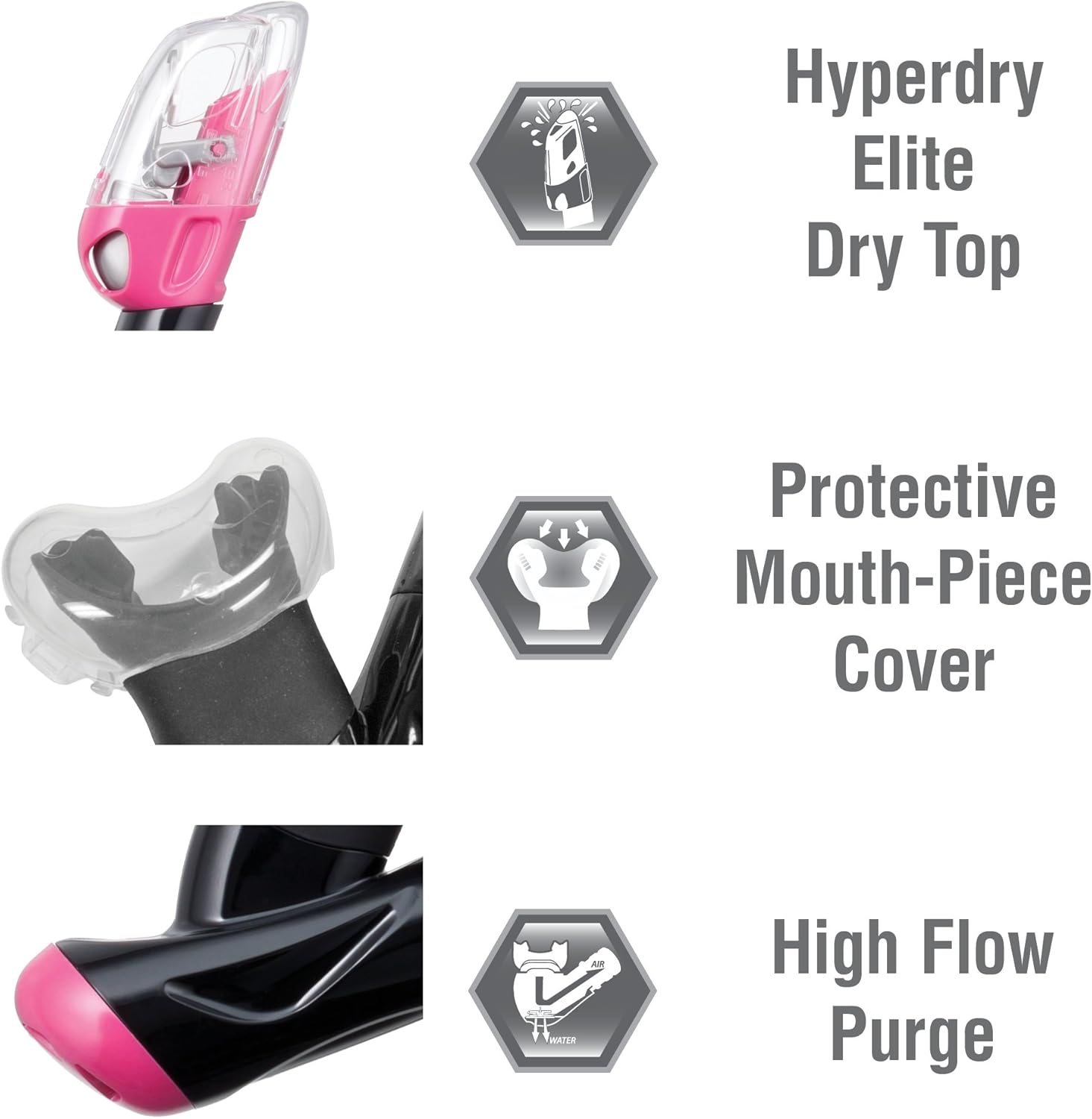TUSA Serene Adult Combo Black/Hot Pink