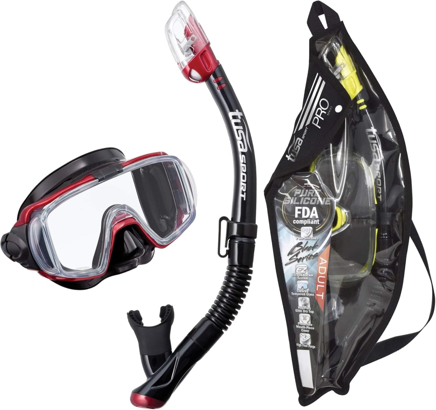TUSA Visio Tri-Ex Adult Combo Black/Red