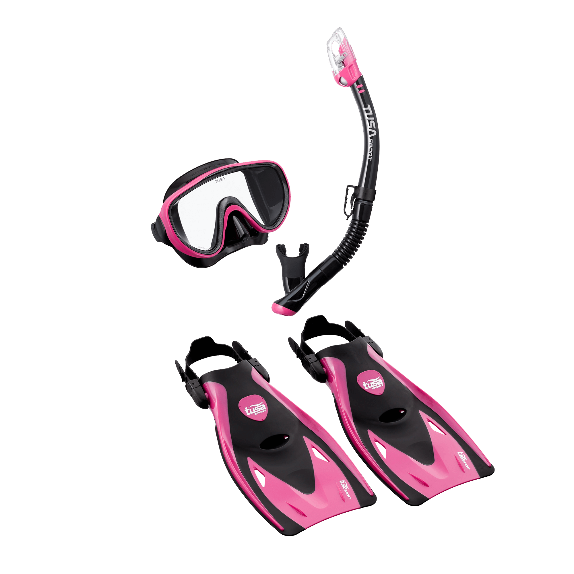 TUSA Serene Adult Travel Set Black/Pink Medium