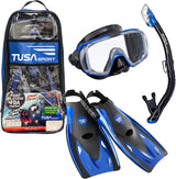 TUSA Sport Adult Visio Tri-Ex Travel Set Blue Large