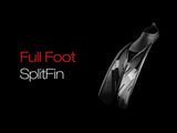 Atomic Aquatics Full Foot Split Fins Black 9-10