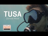 TUSA Zensee Scuba Diving Mask with Fabric Strap M-1010F Black