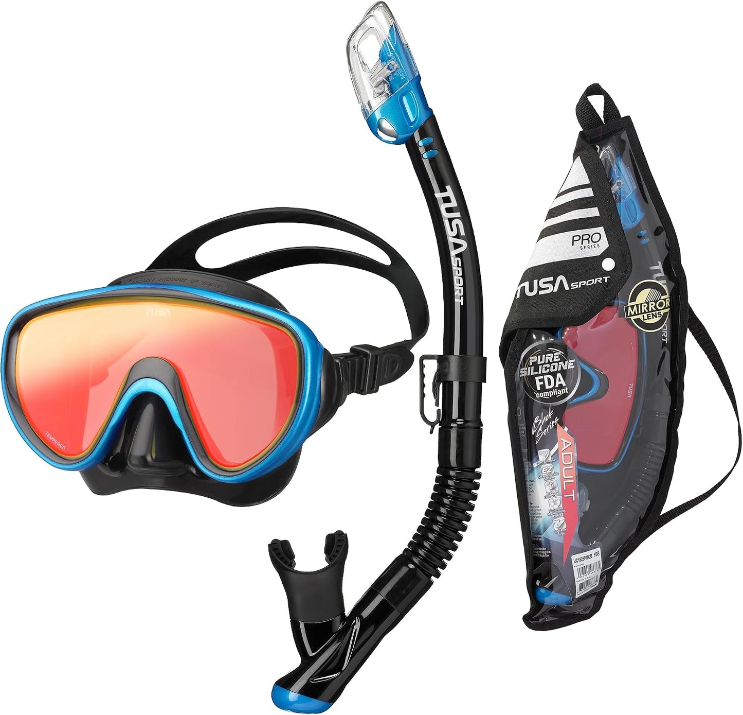 TUSA Serene Mask and Snorkel Combo Blue
